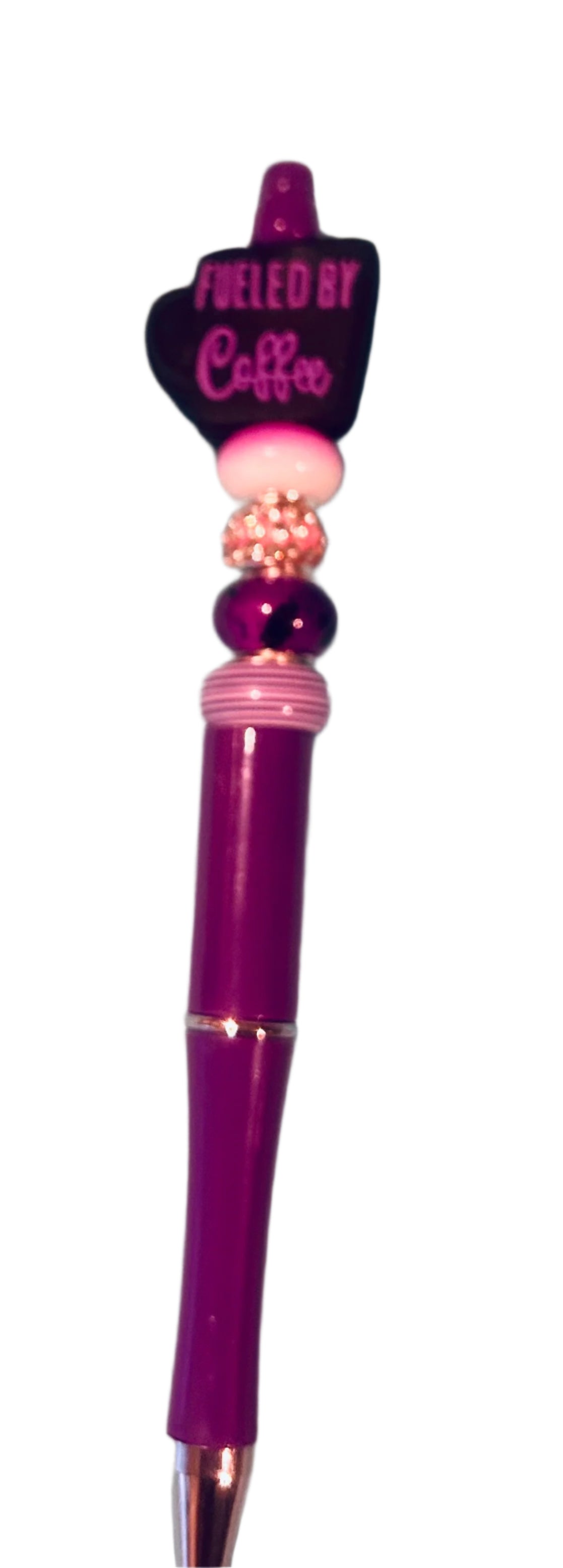 "Fueled By Coffee" Charm Pen