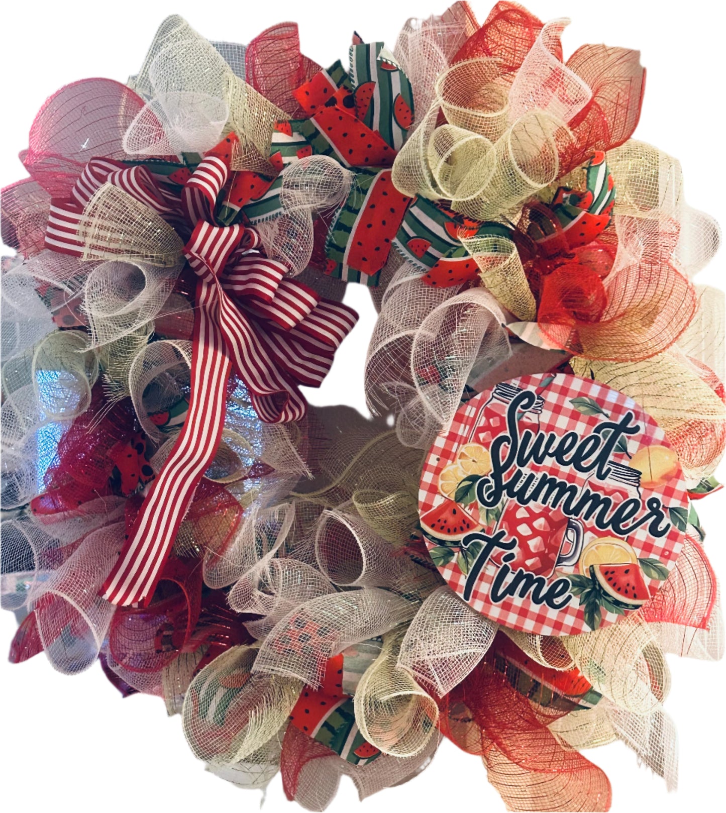 Sweet Summertime Ribbon Wreath